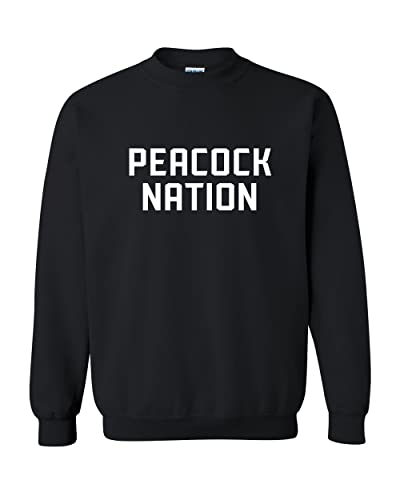 Saint Peter's Peacock Nation Crewneck Sweatshirt - Black