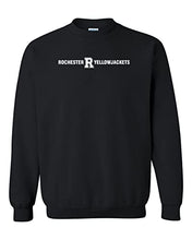 Load image into Gallery viewer, University of Rochester Straight Text Crewneck Sweatshirt - Black
