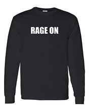 Load image into Gallery viewer, Lake Erie College Rage On Long Sleeve T-Shirt - Black
