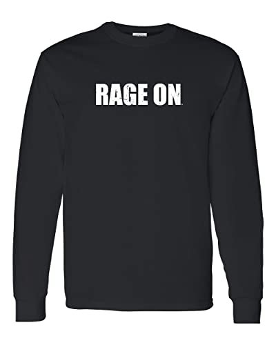 Lake Erie College Rage On Long Sleeve T-Shirt - Black