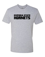 Load image into Gallery viewer, Emporia State 1 Color Mascot Soft Exclusive T-Shirt - Heather Gray
