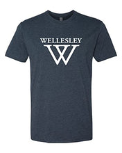 Load image into Gallery viewer, Wellesley College W Exclusive Soft Shirt - Midnight Navy

