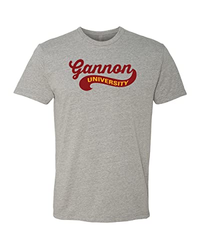 Gannon University Banner Logo Exclusive Soft Shirt - Dark Heather Gray