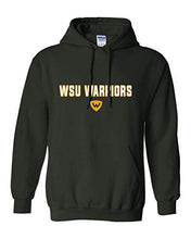 Load image into Gallery viewer, WSU Warriors Two Color Hooded Sweatshirt - Forest Green
