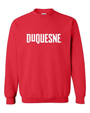 Load image into Gallery viewer, Vintage Duquesne Dukes Crewneck Sweatshirt - Red
