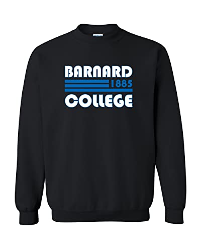 Retro Barnard College Crewneck Sweatshirt - Black