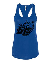 Load image into Gallery viewer, Southern Connecticut SC Owls Ladies Tank Top - Royal
