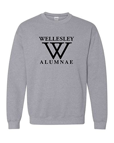 Wellesley College Alumni Crewneck Sweatshirt - Sport Grey