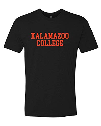 Kalamazoo College Text Only One Color T-Shirt - Black
