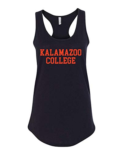 Kalamazoo College Text Only One Color Tank Top - Black