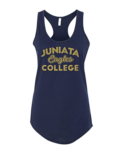 Vintage Juniata College Ladies Racer Tank Top - Midnight Navy