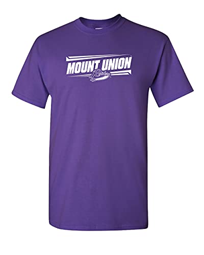 Mount Union Raiders Slant One Color T-Shirt - Purple