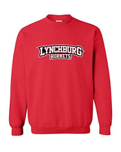 Load image into Gallery viewer, University of Lynchburg Text Crewneck Sweatshirt - Red
