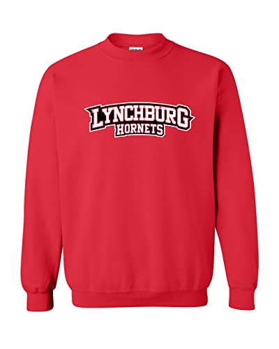 University of Lynchburg Text Crewneck Sweatshirt - Red