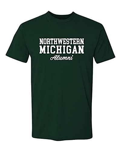Northwestern Michigan Alumni Soft Exclusive T-Shirt - Forest Green