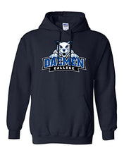 Load image into Gallery viewer, Daemen College Full Logo Hooded Sweatshirt - Navy

