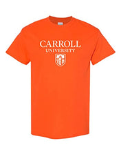 Load image into Gallery viewer, Carroll University Stacked T-Shirt - Orange

