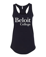 Load image into Gallery viewer, Beloit College 1 Color Ladies Tank Top - Black
