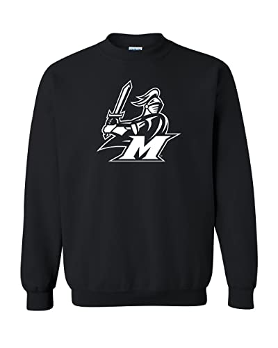 Manhattanville College Valiant M Crewneck Sweatshirt - Black