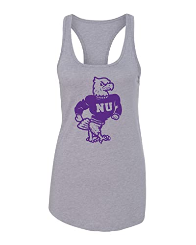 Niagara University Mascot Ladies Tank Top - Heather Grey