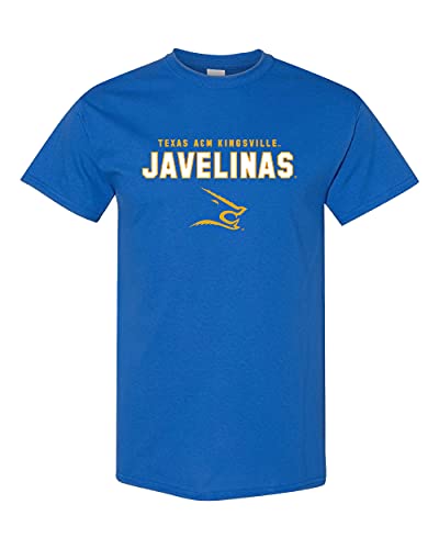 Texas A&M Kingsville Javelinas Stacked T-Shirt - Royal