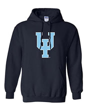 Load image into Gallery viewer, Upper Iowa University Pitchfork Hooded Sweatshirt - Navy
