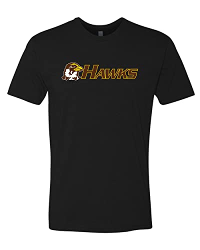 Quincy University Hawks Soft Exclusive T-Shirt - Black