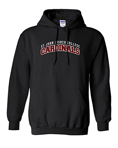 Saint John Fisher College Block Letters Hooded Sweatshirt - Black