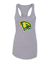 Load image into Gallery viewer, Fitchburg State Mascot Head Ladies Tank Top - Heather Grey

