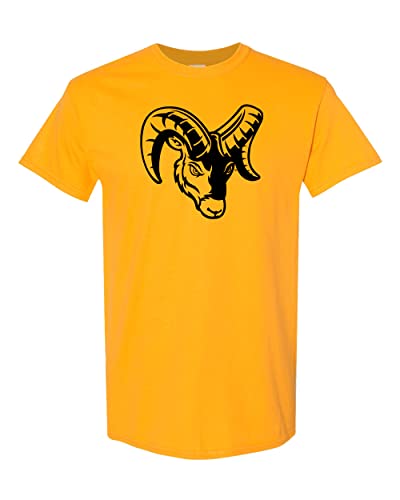 Framingham State University Mascot Head T-Shirt - Gold