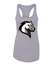 Load image into Gallery viewer, Mercy College Mascot Ladies Tank Top - Heather Grey
