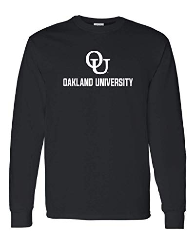 OU Oakland University One Color Long Sleeve - Black