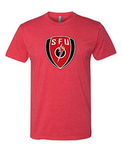 Load image into Gallery viewer, Saint Francis SFU Shield Soft Exclusive T-Shirt - Red
