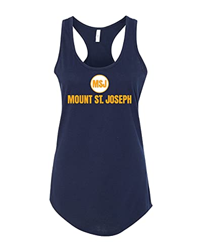 MSJ Circle Mount St Joseph Ladies Tank Top - Midnight Navy