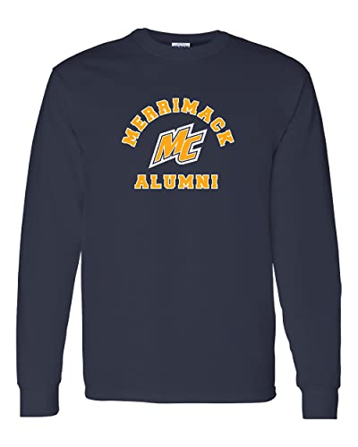 Merrimack College Alumni Long Sleeve Shirt - Navy