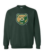 Load image into Gallery viewer, Georgia Gwinnett College Bear Head Crewneck Sweatshirt - Forest Green
