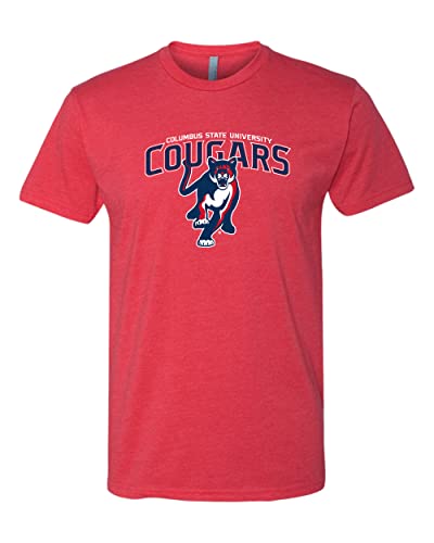 Columbus State University Cougars Red Soft Exclusive T-Shirt - Red