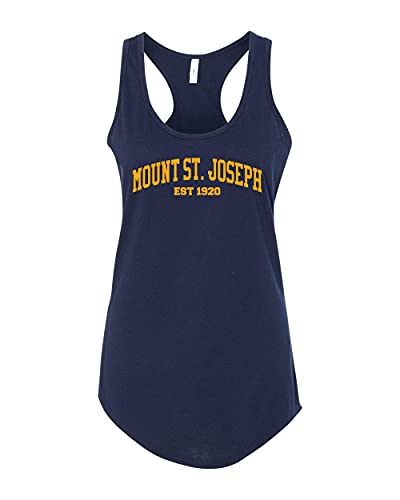 Mount St Joseph EST One Color Ladies Tank Top - Midnight Navy