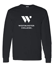 Load image into Gallery viewer, Westminster College 1 Color Long Sleeve T-Shirt - Black

