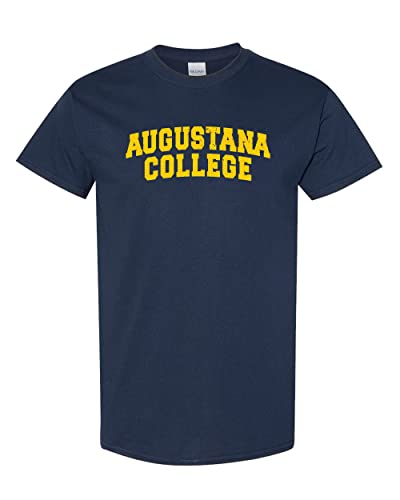 Vintage Augustana College T-Shirt - Navy