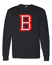 Load image into Gallery viewer, Bradley University B Long Sleeve T-Shirt - Black
