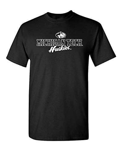 Michigan Tech Huskies One Color T-Shirt - Black