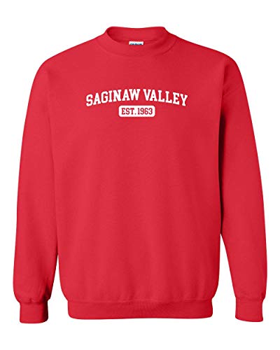 Saginaw Valley EST One Color Crewneck Sweatshirt - Red
