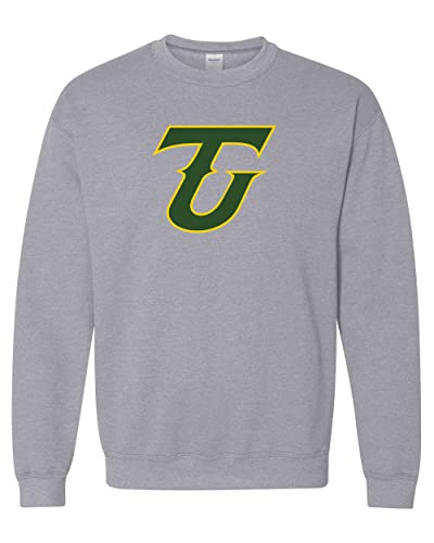 Tiffin University 2 Color TU Crewneck Sweatshirt - Sport Grey