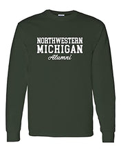 Load image into Gallery viewer, Northwestern Michigan Alumni Long Sleeve T-Shirt - Forest Green
