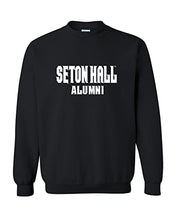 Load image into Gallery viewer, Seton Hall University Alumni Crewneck Sweatshirt - Black
