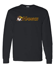 Load image into Gallery viewer, Quincy University Hawks Long Sleeve T-Shirt - Black
