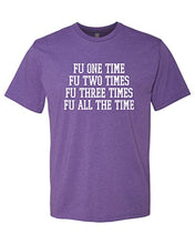 Load image into Gallery viewer, Furman University FU One Time Soft Exclusive T-Shirt - Purple Rush
