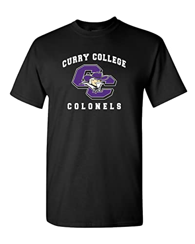 Curry College Colonels Logo T-Shirt - Black