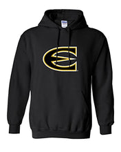 Load image into Gallery viewer, Emporia State Full Color E Hooded Sweatshirt - Black
